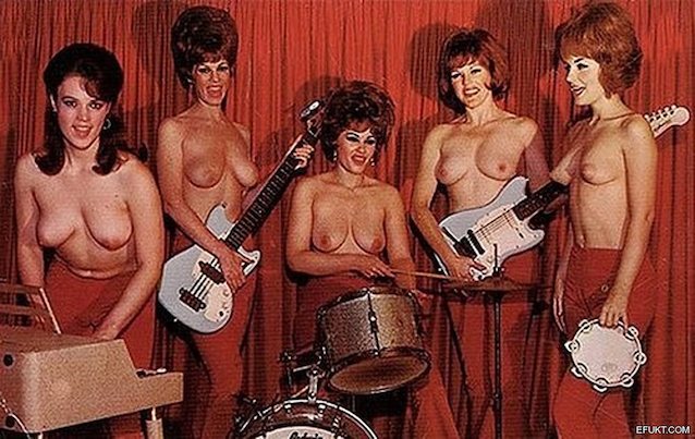 retro, music, band, tits, vintage