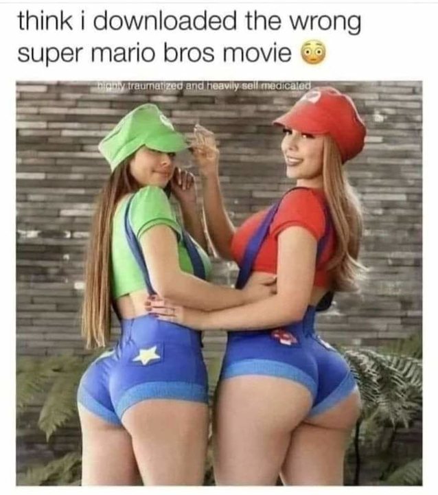 mario luigi big ass