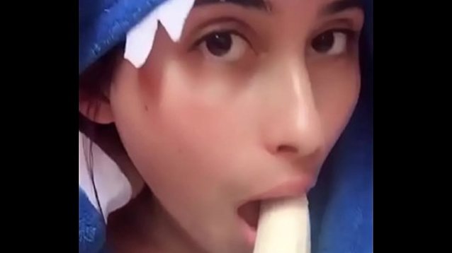 blowjob, banana, amateur, stitch, onesie