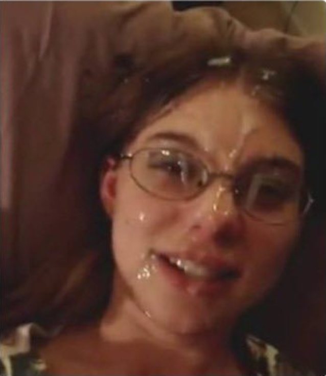 glasses, cumshot, facecum