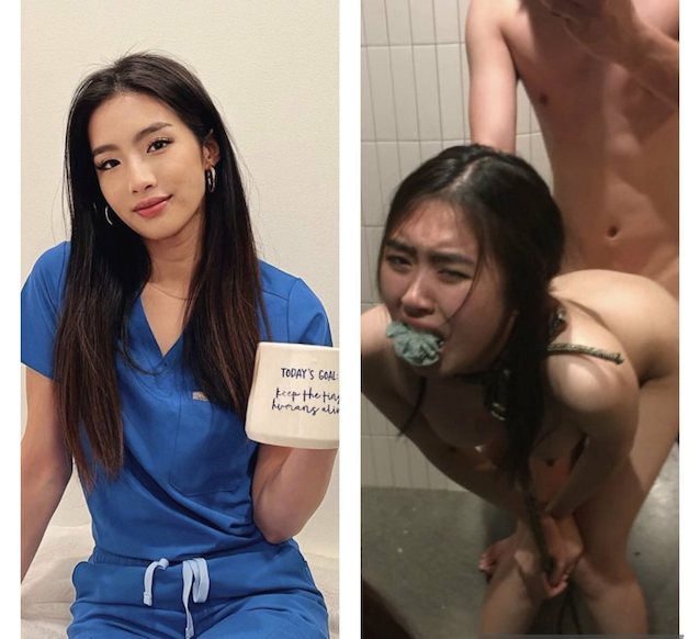 asian nurse rough