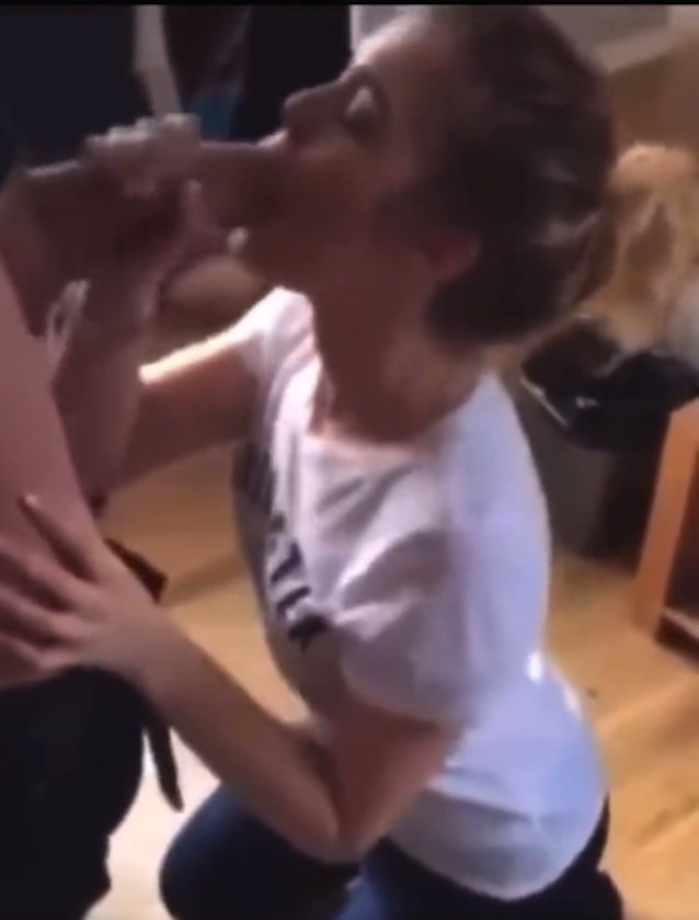 blonde petite blowjob