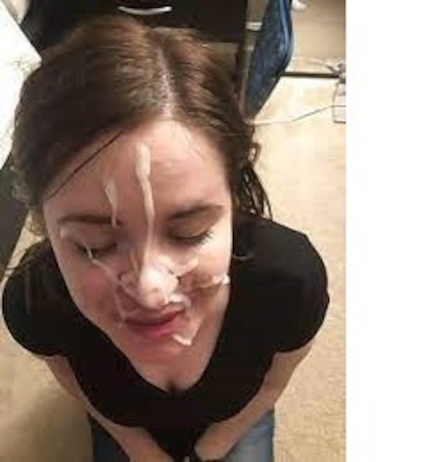 amateur cumface brunette
