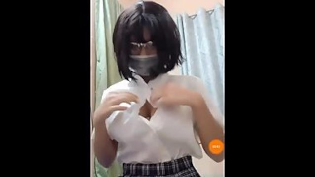 asian, camgirl, e girl, school uniform