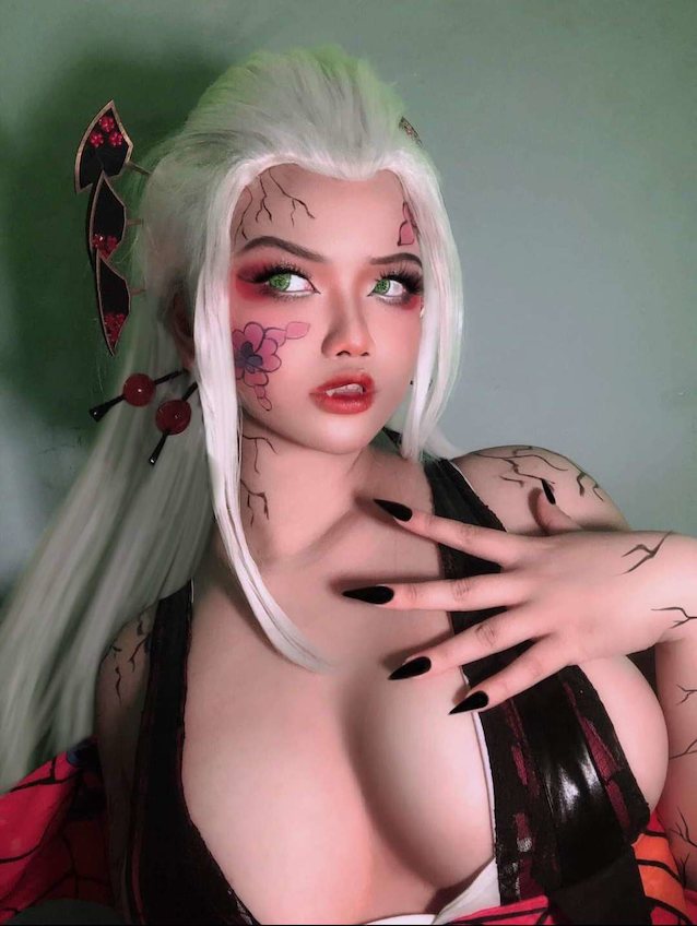 big tits, cosplay, camgirl