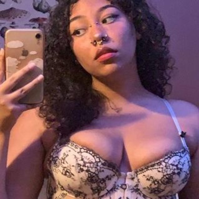 bit tits, mobile ad, selfie, black hair, curly hair