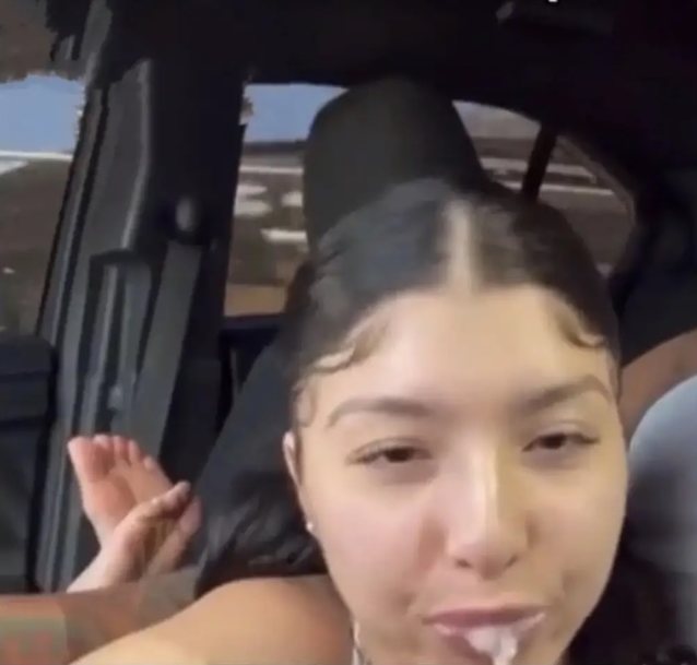 blowjob, car, bbc, brunette, handjob