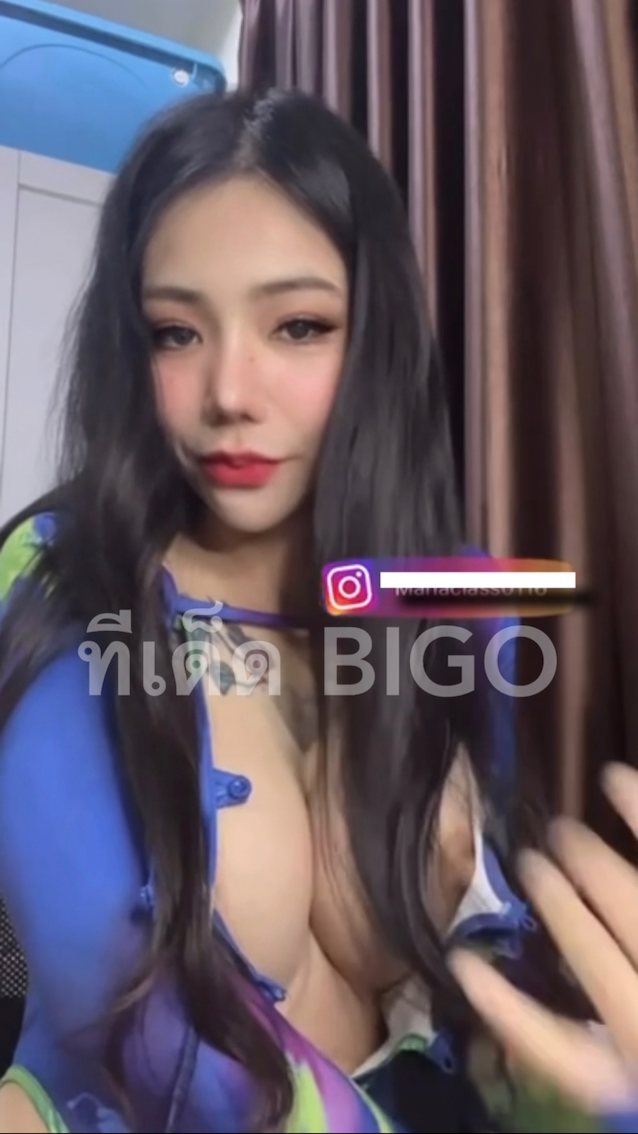 thai bigo live, teasing, nipslip, blackhair, asian