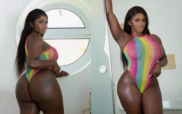 ebony, model, big tits, big ass