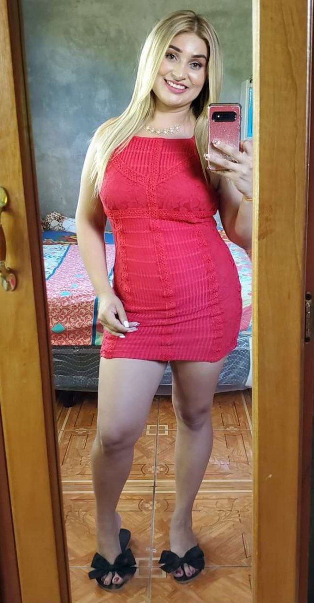 blonde, bigboobs, pink, dress, amateur