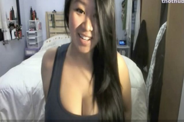 camgirl, cam, busty, asian, boobs