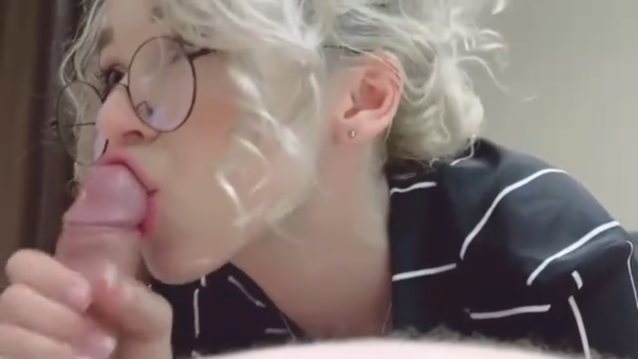 amateur, glasses, blowjob, blonde