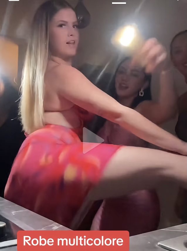 blonde, big ass, twerk, dress, big butt