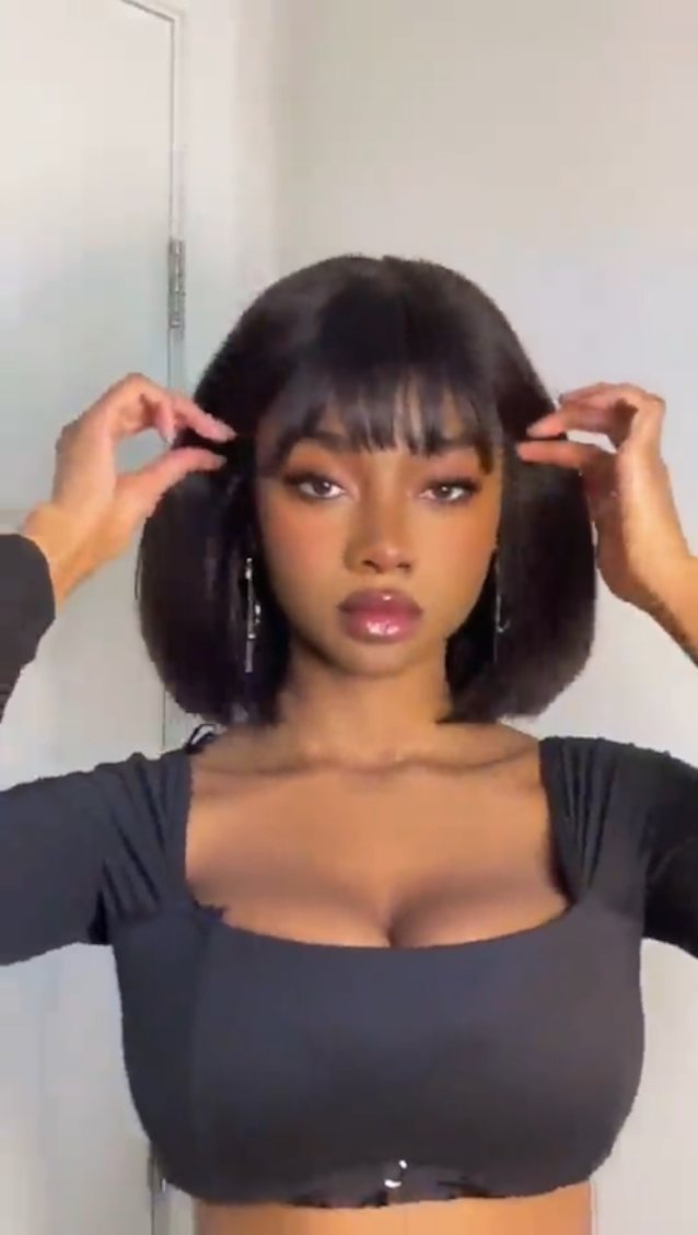 ebony big tits solo