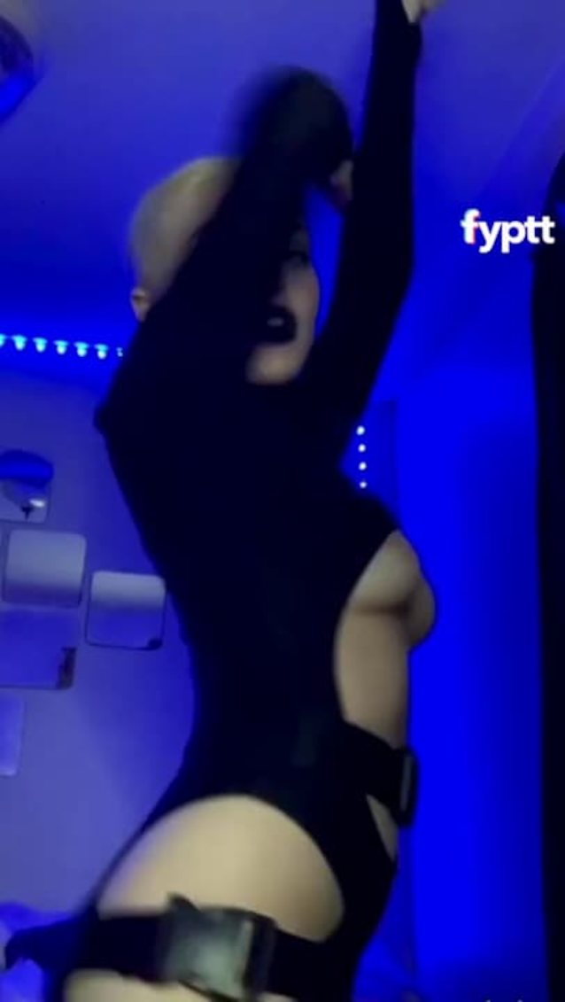 tiktok, slowly, goth, dance, tits