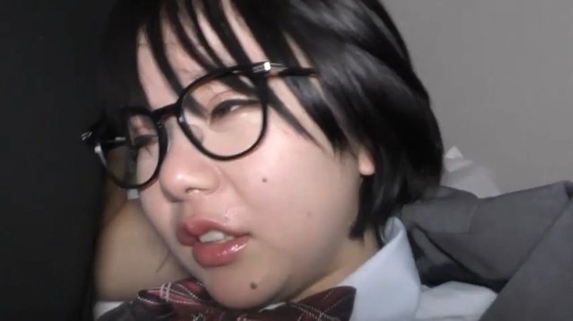 big tits glasses asian