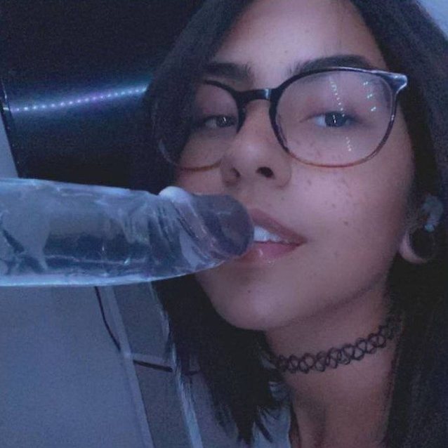 glasses, dildo, egirl