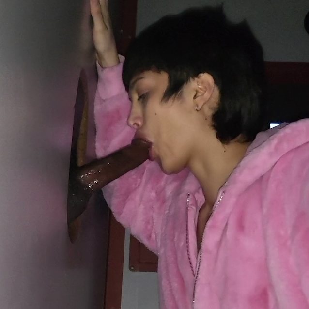 blowjob femboy interracial