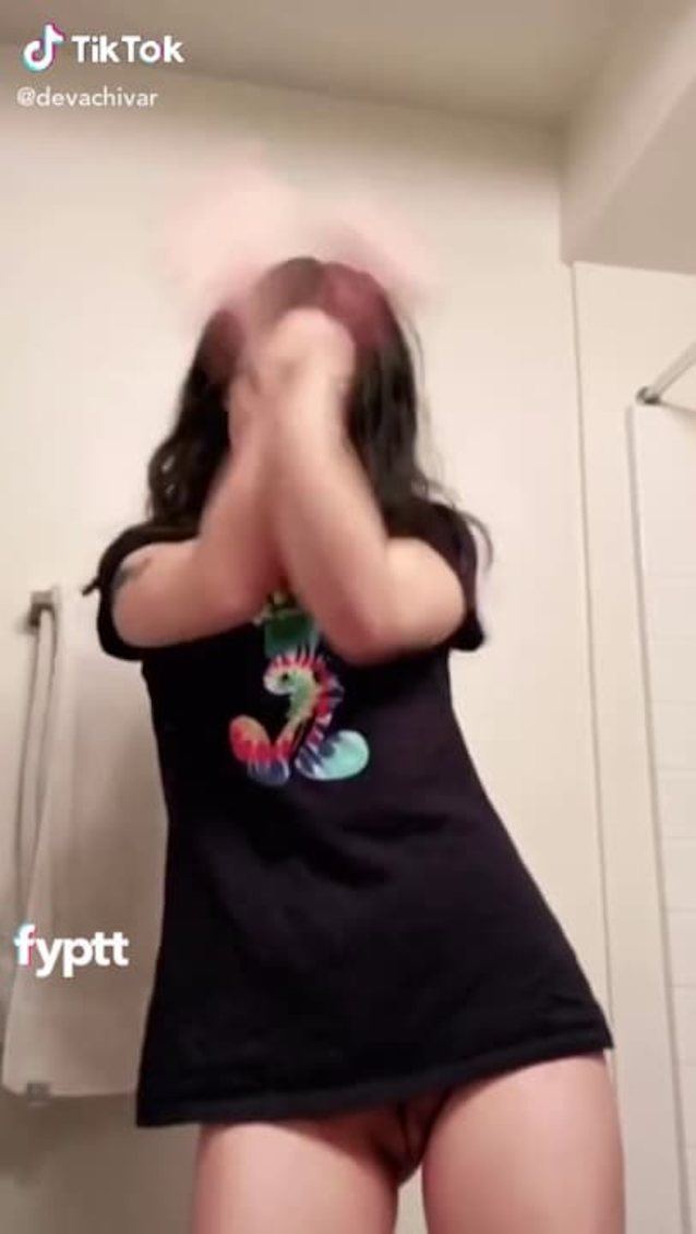 tiktok dancing half nude