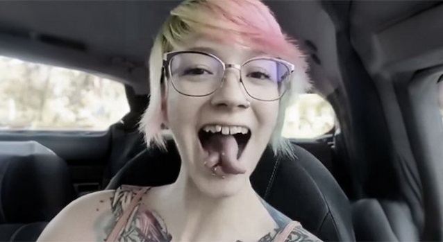 amateur, tongue, colored, hair