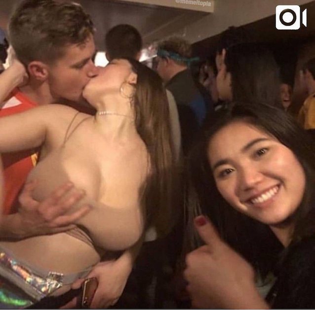 video brunette party