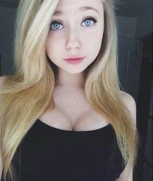 blonde busty cute