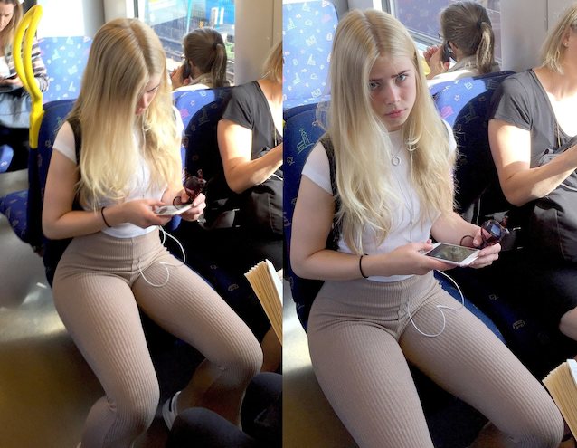 blonde, skinny, big ass