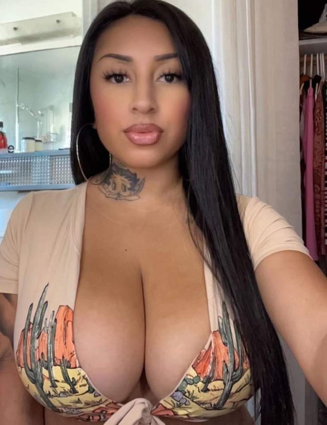 busty latin cleavage