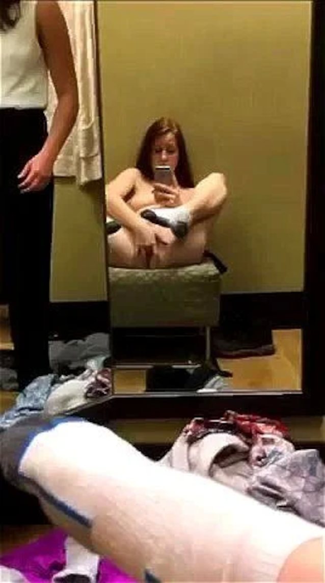 redhead, public, amateur, masturbation