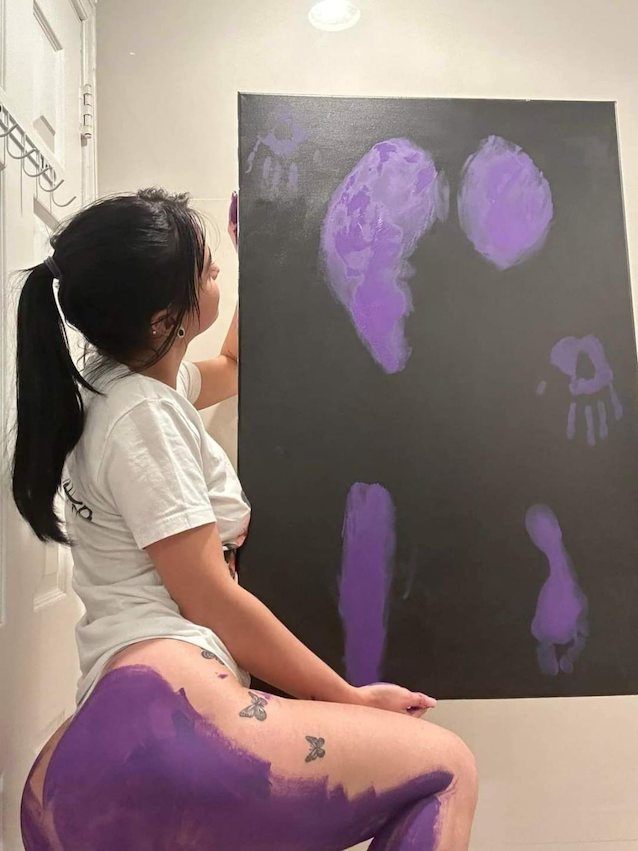 ass, painting, art, paint, latina