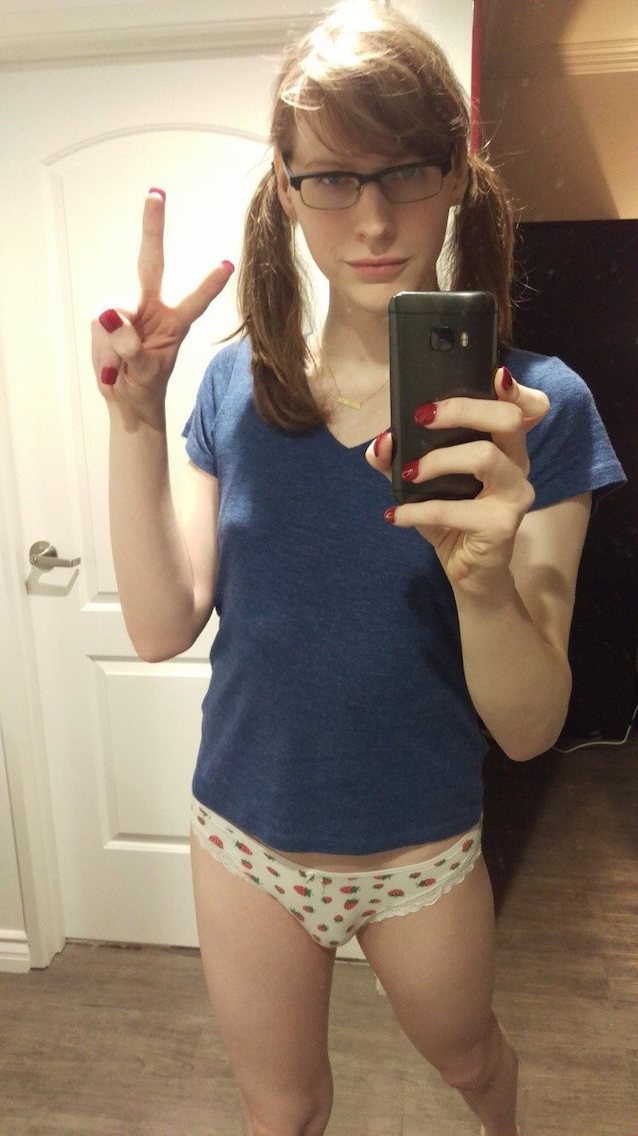 teen, sissy, glasses, bulge, panties