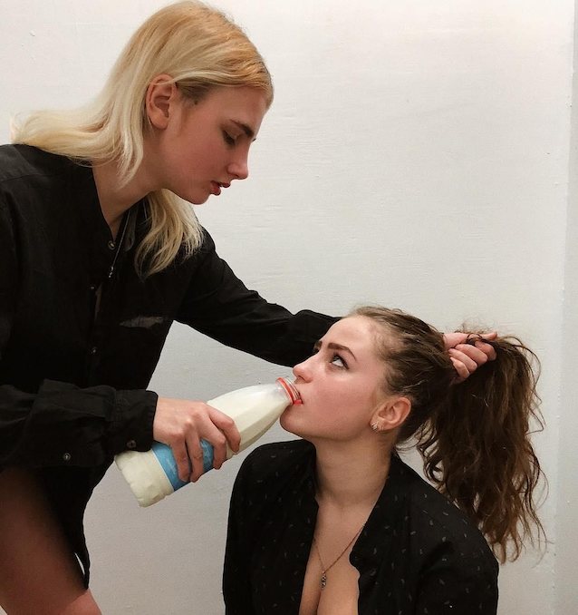 blonde lesbian milk