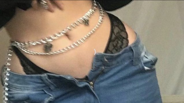 waist chain black lingerie small waist