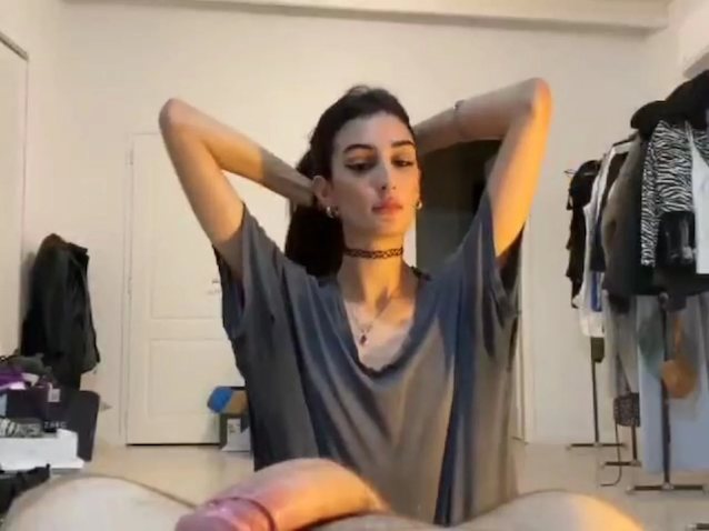 blowjob, handjob, hot, brunette, pov