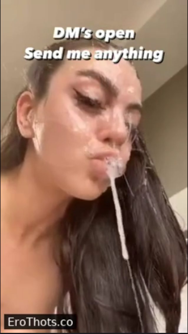 cum, teen, deepthroat, facial, brunette