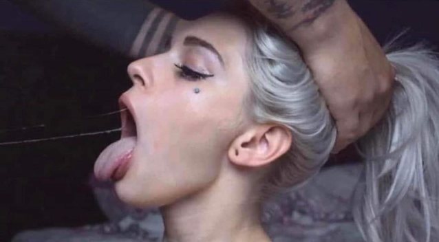 blowjob, e girl, dyed hair, deepthroat, amateur