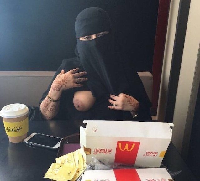 muslim, teen, black, bigboobs, mcdonalds