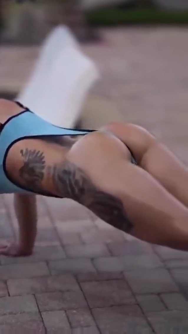 ass, booty, thong  tattoo, swimsuit, bikini