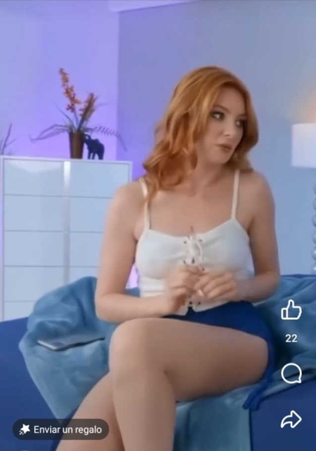 red hair blue short bed