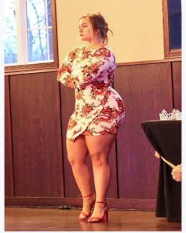 white girl, thick, dress, big ass, thick thighs