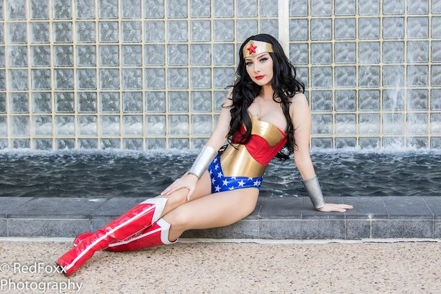 beautiful, cosplay, wonder woman, white