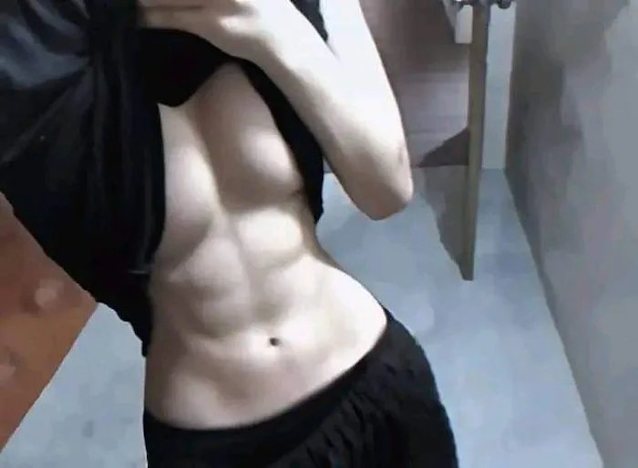 amateur skinny abs