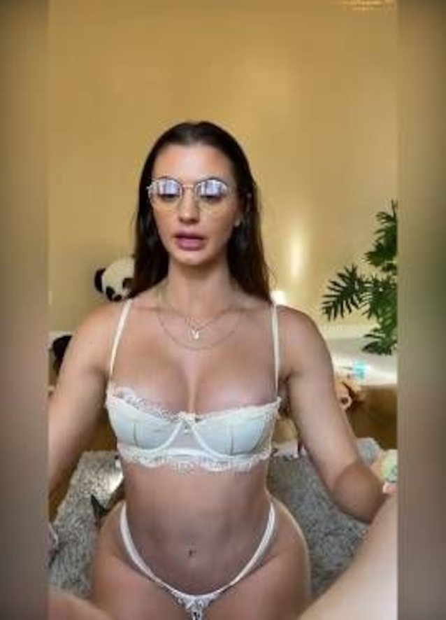 glasses, teen, blowjob, pov