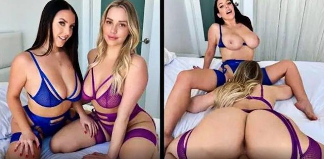 bigtits, blonde, brunette, 3some, onlyfans