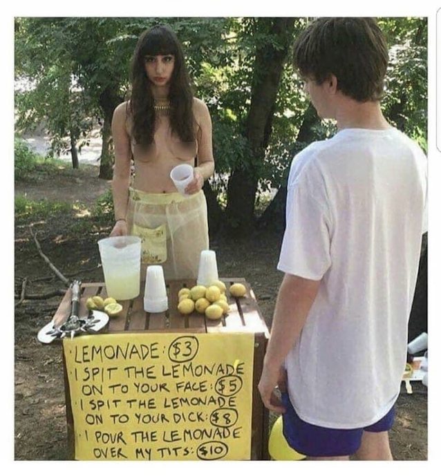 outdoor, lemonade, lemonade stand, caucasian, arabic