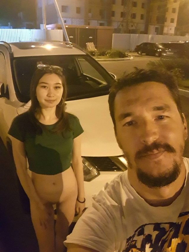 kyrgyz, shaved, pussy, street, bigboobs