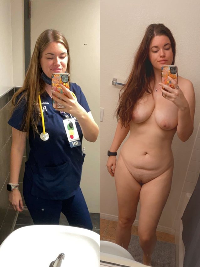 amateur nurse on off