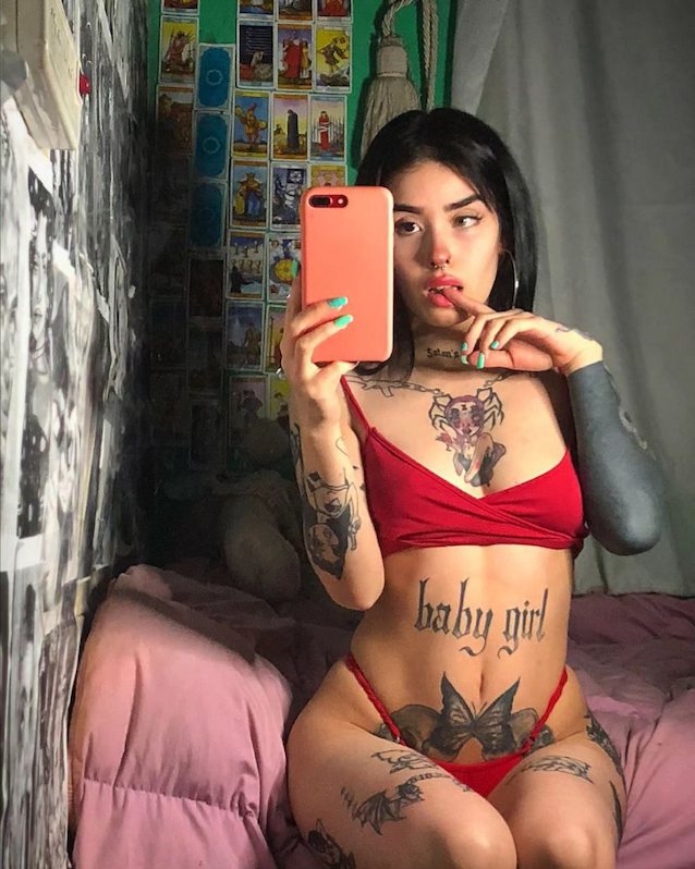 tattoo, teen, petite