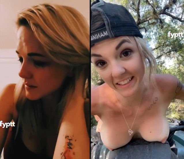 tiktok blonde big tits