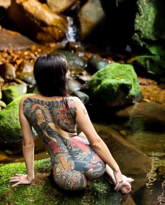 irezumi, tattoo, nude